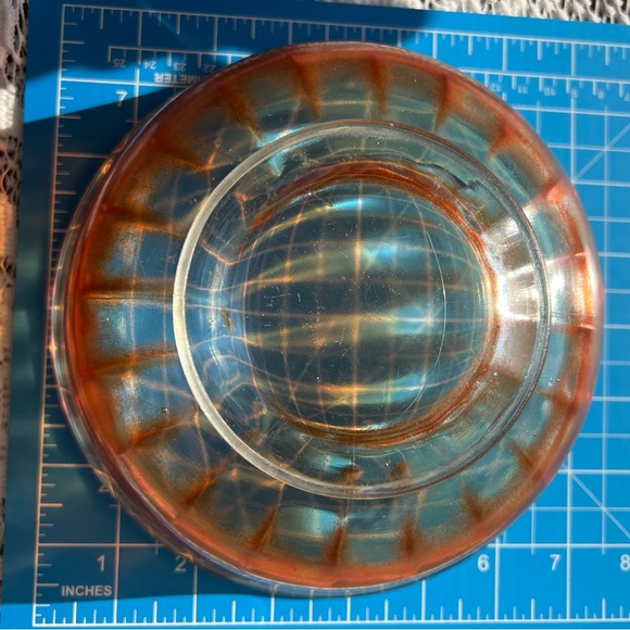 Vintage Orange Carnival Glass Bowl - Picture 5 of 7